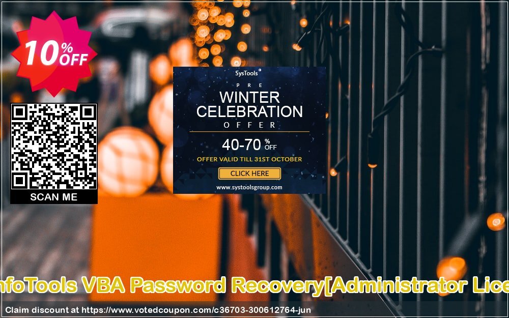 SysInfoTools VBA Password Recovery/Administrator Plan/ Coupon, discount Promotion code SysInfoTools VBA Password Recovery[Administrator License]. Promotion: Offer SysInfoTools VBA Password Recovery[Administrator License] special discount 
