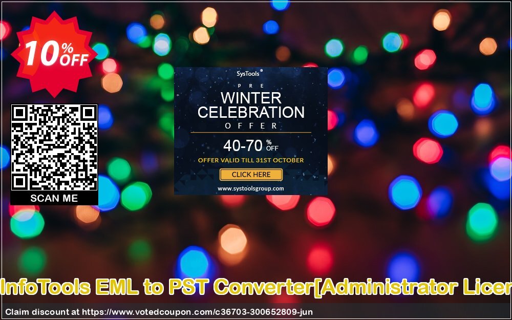 SysInfoTools EML to PST Converter/Administrator Plan/ Coupon, discount Promotion code SysInfoTools EML to PST Converter[Administrator License]. Promotion: Offer SysInfoTools EML to PST Converter[Administrator License] special discount 