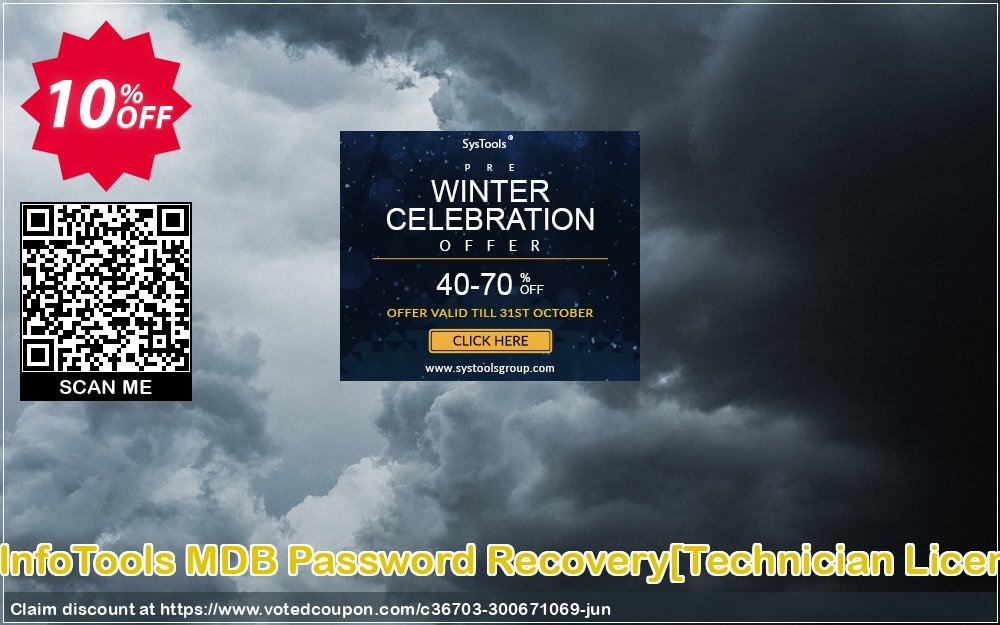 SysInfoTools MDB Password Recovery/Technician Plan/ Coupon, discount Promotion code SysInfoTools MDB Password Recovery[Technician License]. Promotion: Offer SysInfoTools MDB Password Recovery[Technician License] special discount 
