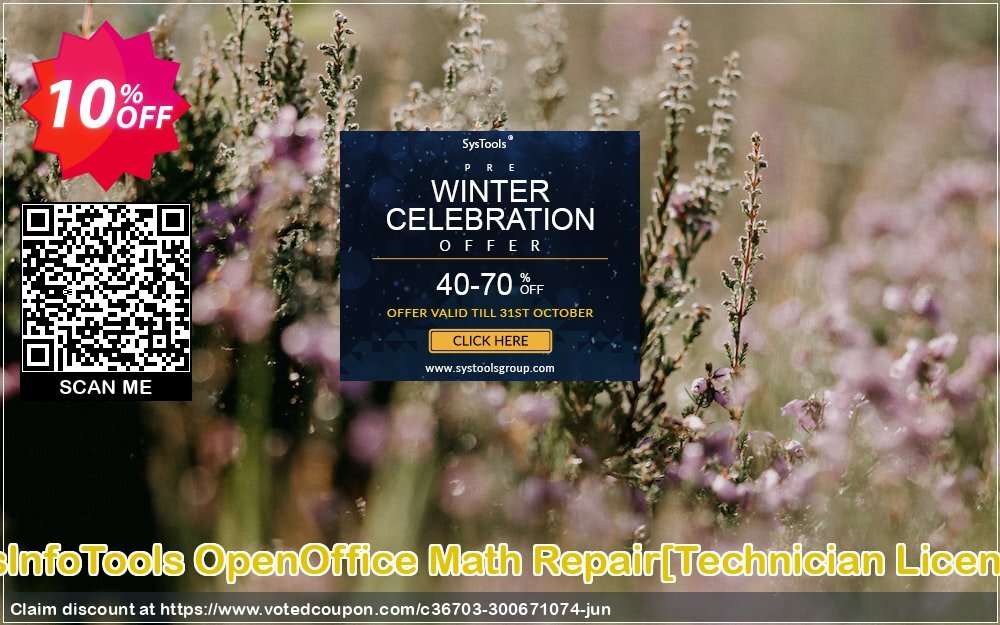 SysInfoTools OpenOffice Math Repair/Technician Plan/ Coupon, discount Promotion code SysInfoTools OpenOffice Math Repair[Technician License]. Promotion: Offer SysInfoTools OpenOffice Math Repair[Technician License] special discount 
