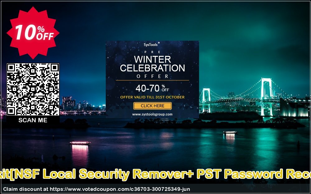 Password Recovery Toolkit/NSF Local Security Remover+ PST Password Recovery/Technician Plan Coupon, discount Promotion code Password Recovery Toolkit[NSF Local Security Remover+ PST Password Recovery]Technician License. Promotion: Offer Password Recovery Toolkit[NSF Local Security Remover+ PST Password Recovery]Technician License special discount 