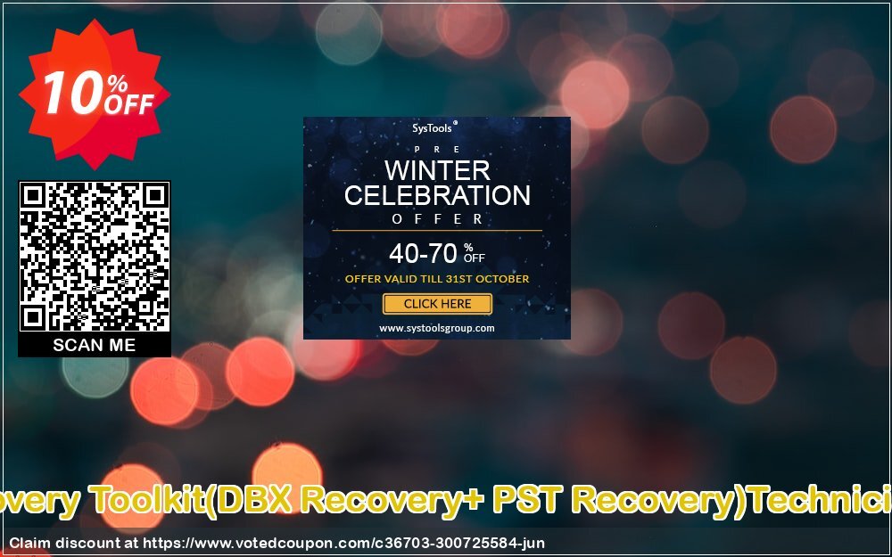 Email Recovery Toolkit, DBX Recovery+ PST Recovery Technician Plan Coupon, discount Promotion code Email Recovery Toolkit(DBX Recovery+ PST Recovery)Technician License. Promotion: Offer Email Recovery Toolkit(DBX Recovery+ PST Recovery)Technician License special discount 
