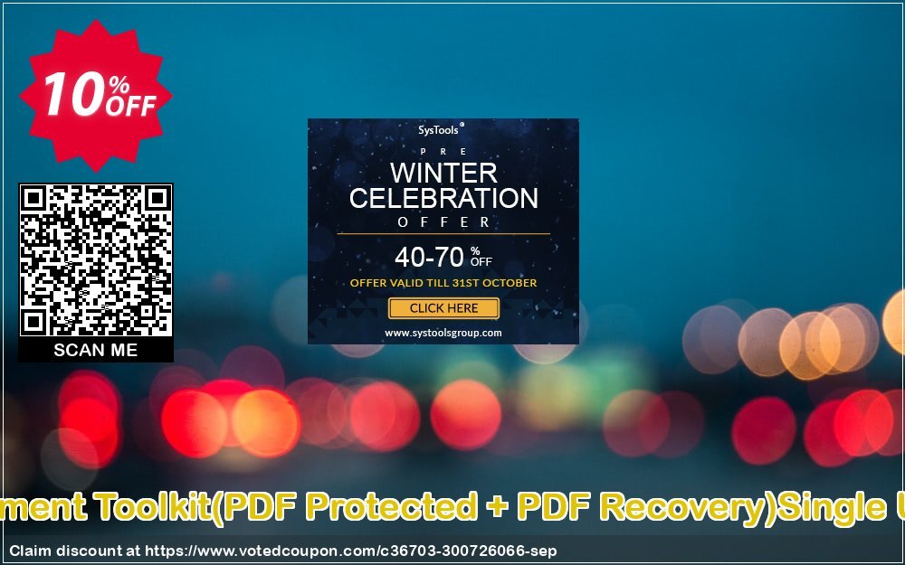 PDF Management Toolkit, PDF Protected + PDF Recovery Single User Plan Coupon, discount Promotion code PDF Management Toolkit(PDF Protected + PDF Recovery)Single User License. Promotion: Offer PDF Management Toolkit(PDF Protected + PDF Recovery)Single User License special discount 