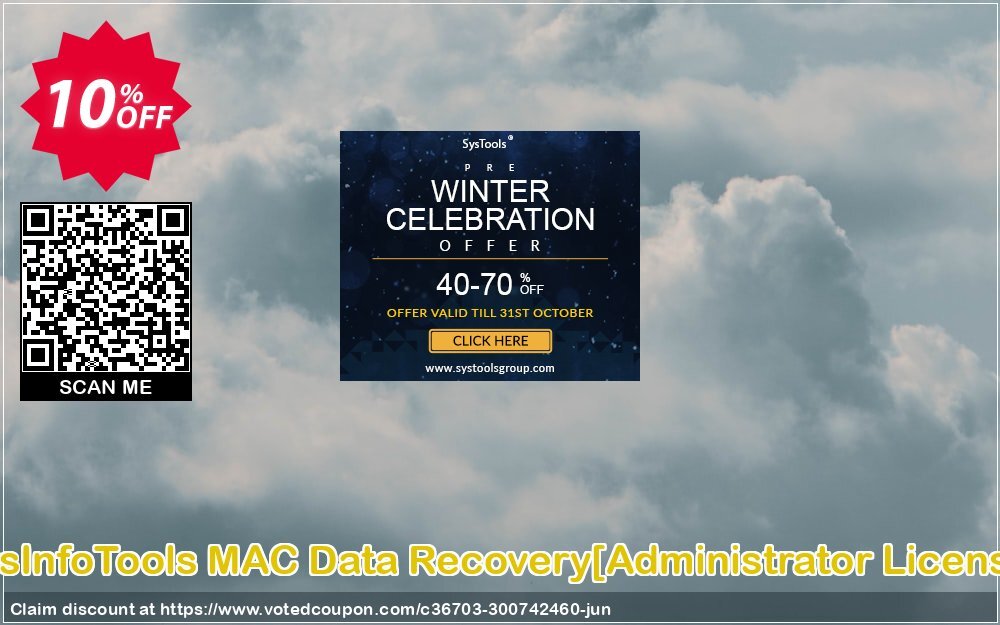 SysInfoTools MAC Data Recovery/Administrator Plan/ Coupon, discount Promotion code SysInfoTools MAC Data Recovery[Administrator License]. Promotion: Offer SysInfoTools MAC Data Recovery[Administrator License] special discount 