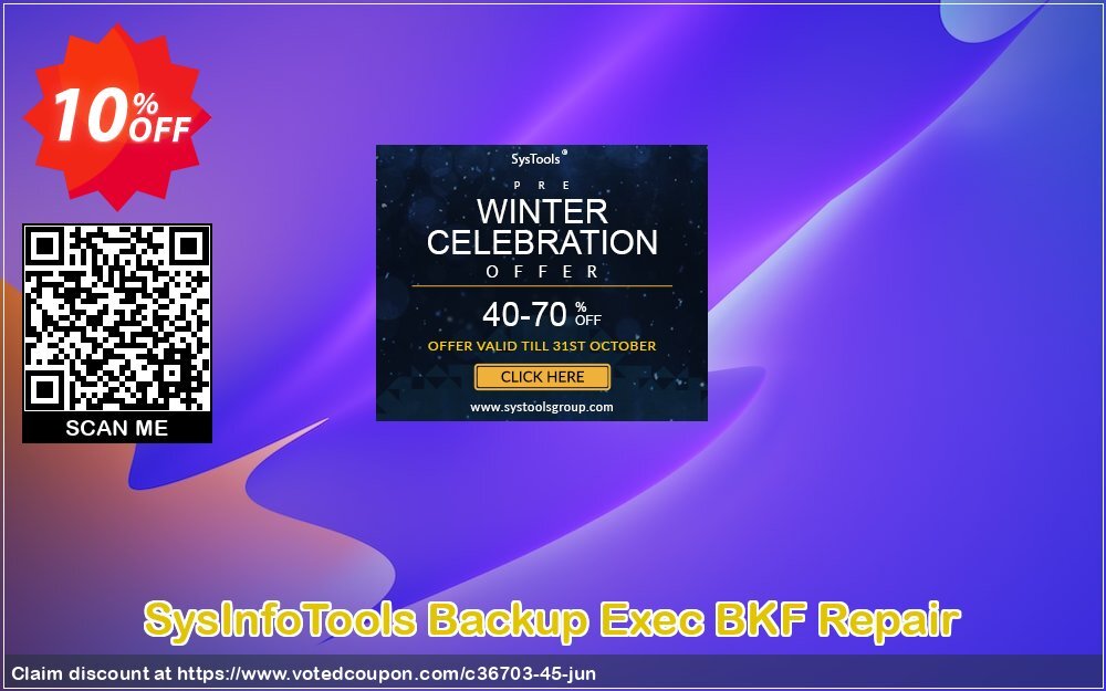SysInfoTools Backup Exec BKF Repair Coupon Code Jun 2024, 10% OFF - VotedCoupon