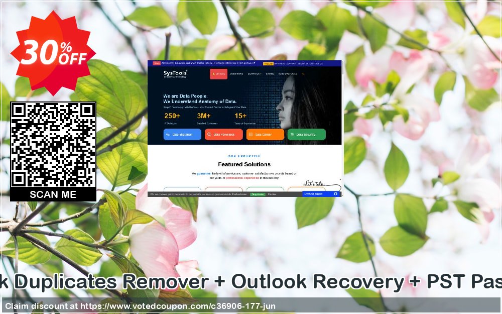 Systools Outlook Duplicates Remover + Outlook Recovery + PST Password Remover Coupon, discount SysTools Summer Sale. Promotion: 