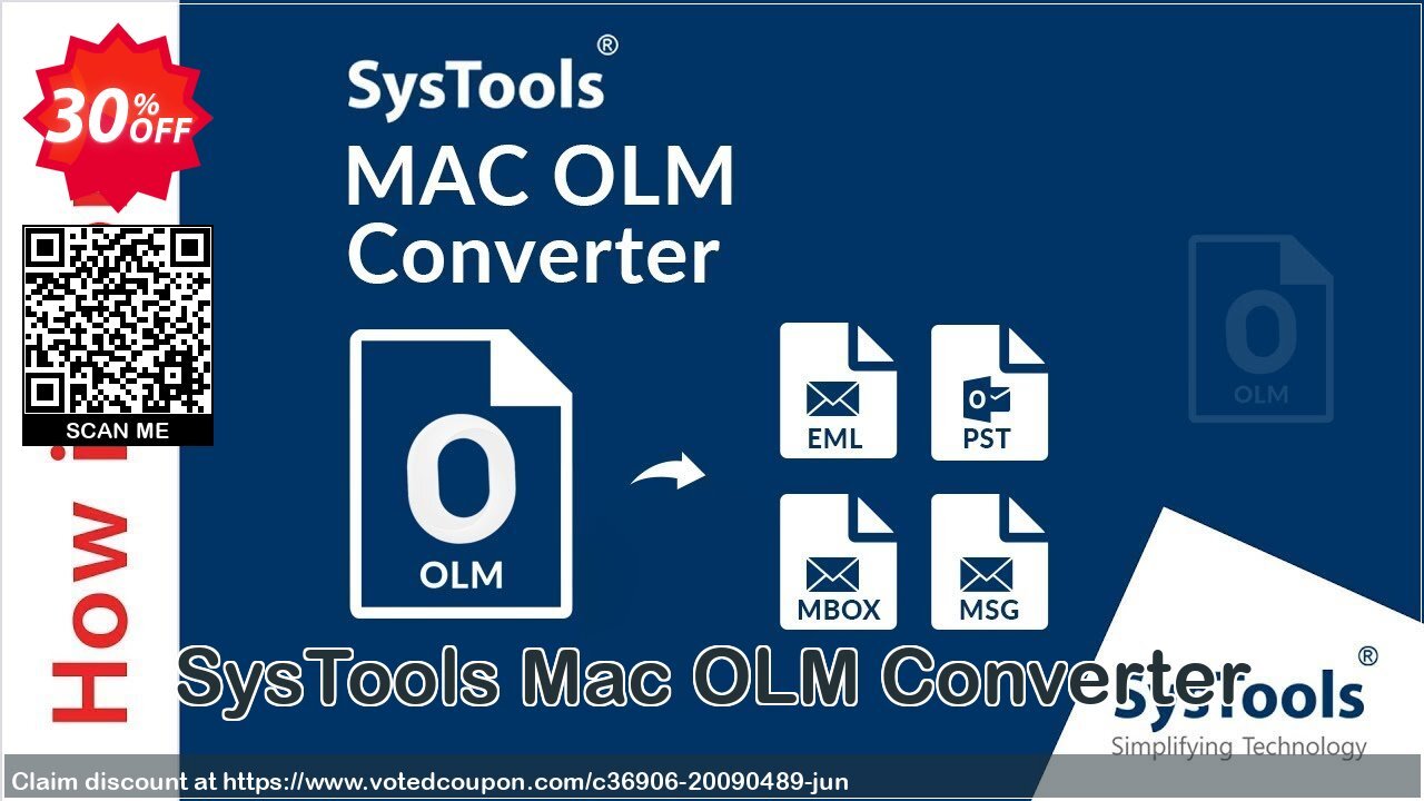 SysTools MAC OLM Converter Coupon, discount SysTools Spring Sale. Promotion: amazing deals code of SysTools Mac OLM Converter 2024