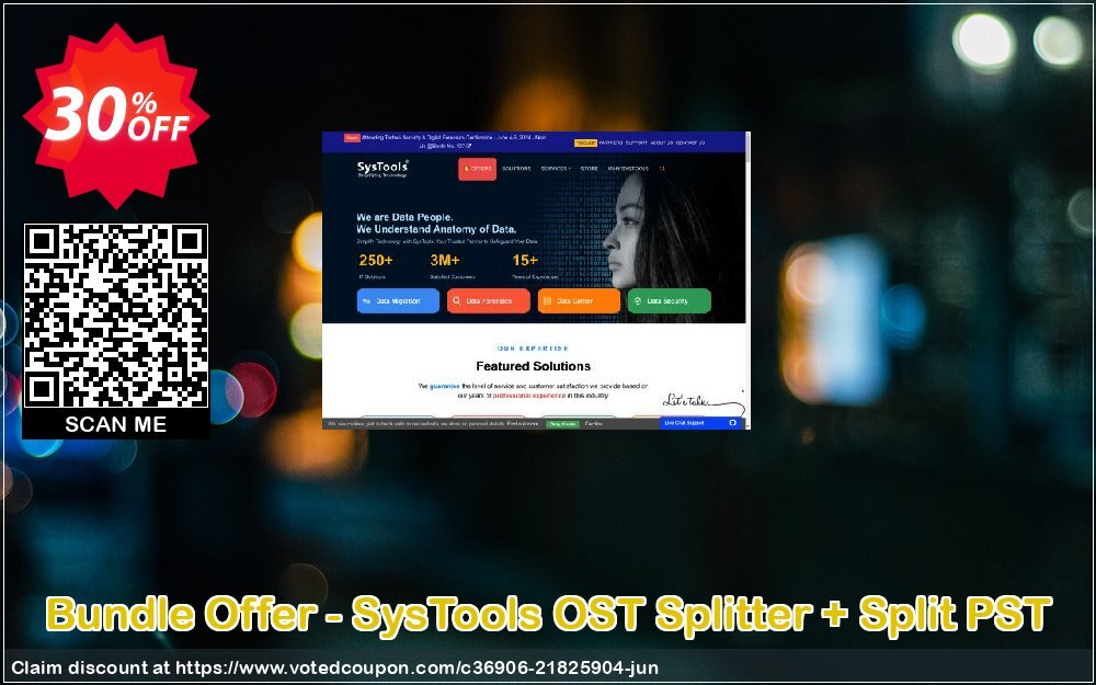 Bundle Offer - SysTools OST Splitter + Split PST Coupon, discount SysTools Summer Sale. Promotion: marvelous promo code of Bundle Offer - SysTools OST Splitter + Split PST 2024