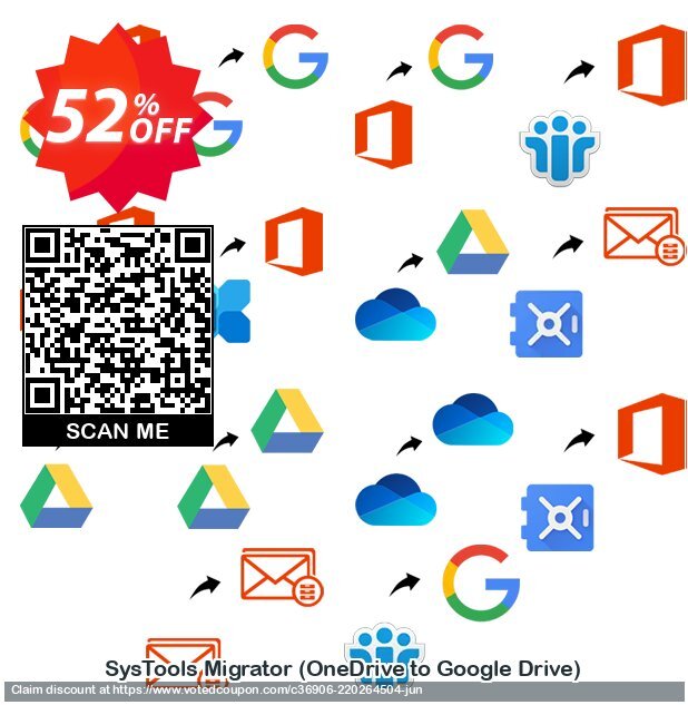 SysTools Migrator, OneDrive to Google Drive  Coupon Code Jun 2024, 52% OFF - VotedCoupon