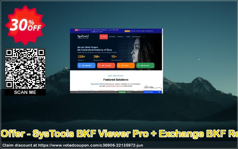 Bundle Offer - SysTools BKF Viewer Pro + Exchange BKF Recovery Coupon, discount SysTools Summer Sale. Promotion: best deals code of Bundle Offer - SysTools BKF Viewer Pro + Exchange BKF Recovery 2024