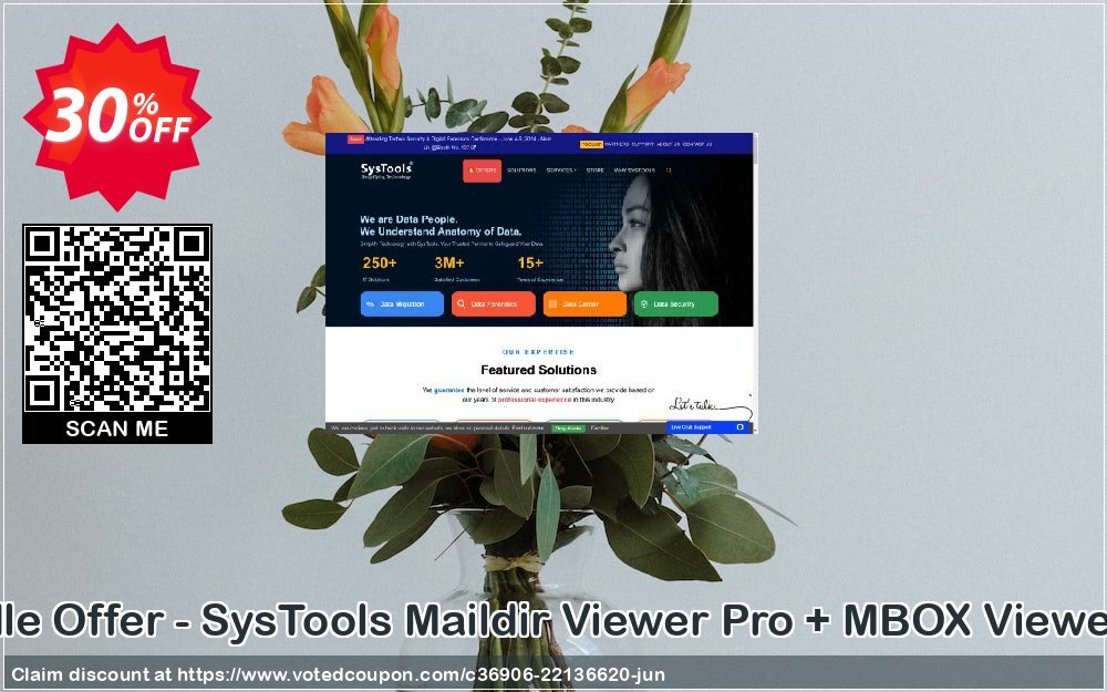 Bundle Offer - SysTools Maildir Viewer Pro + MBOX Viewer Pro Coupon, discount SysTools Summer Sale. Promotion: exclusive discounts code of Bundle Offer - SysTools Maildir Viewer Pro + MBOX Viewer Pro 2024