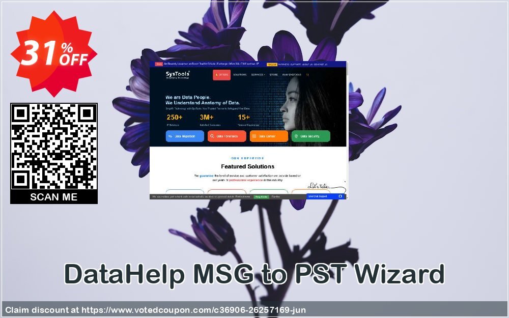 DataHelp MSG to PST Wizard Coupon, discount SysTools Spring Offer. Promotion: Staggering offer code of DataHelp MSG to PST Wizard 2024