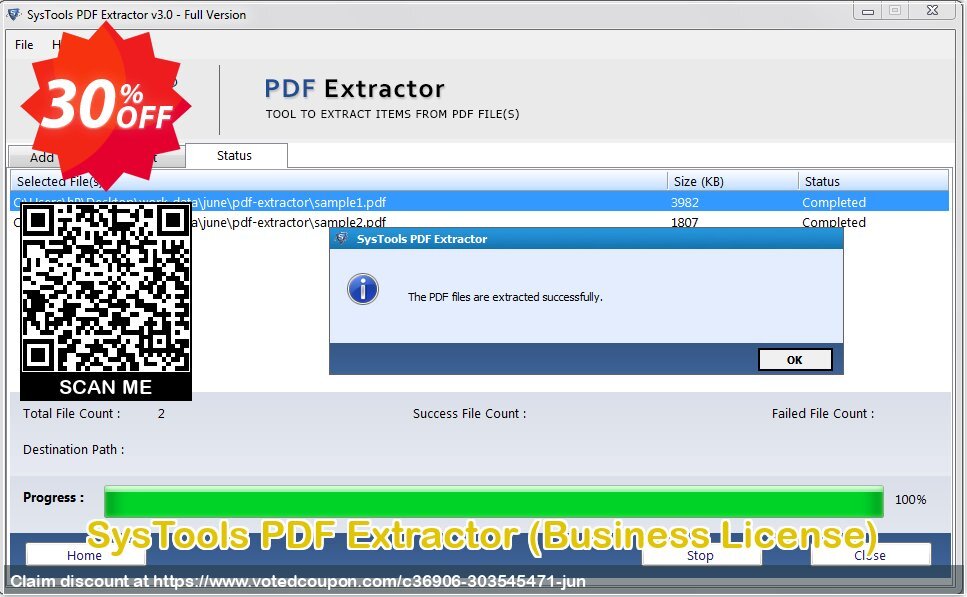 SysTools PDF Extractor, Business Plan  Coupon Code Jun 2024, 30% OFF - VotedCoupon