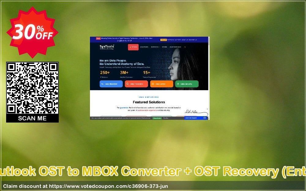 Bundle Offer - Outlook OST to MBOX Converter + OST Recovery, Enterprise Plan  Coupon, discount SysTools coupon 36906. Promotion: 