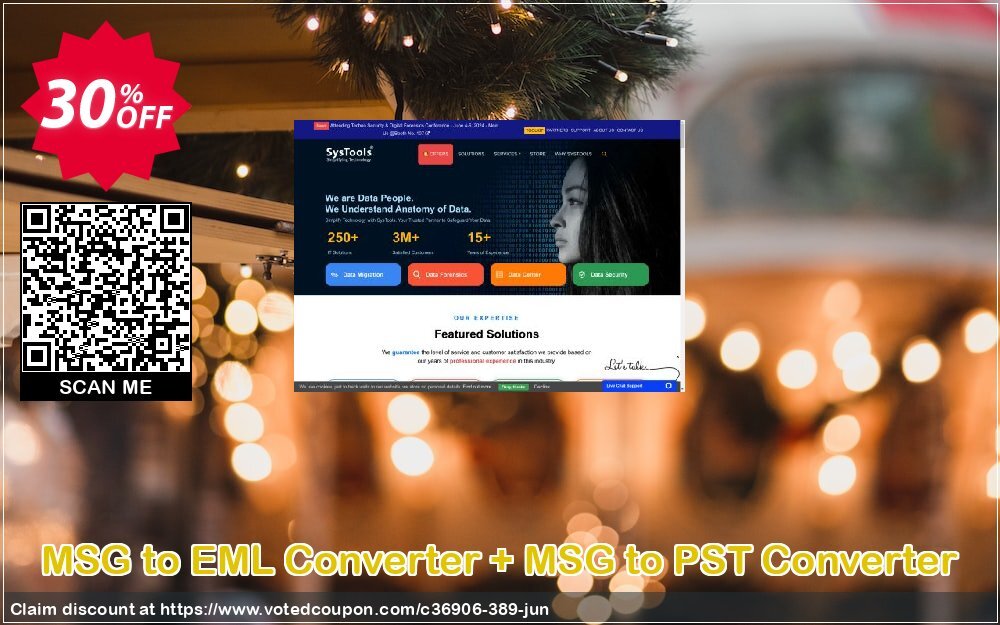 MSG to EML Converter + MSG to PST Converter Coupon, discount SysTools Summer Sale. Promotion: 