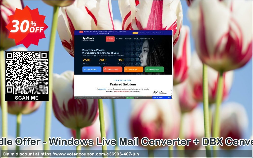 Bundle Offer - WINDOWS Live Mail Converter + DBX Converter Coupon, discount SysTools Summer Sale. Promotion: 