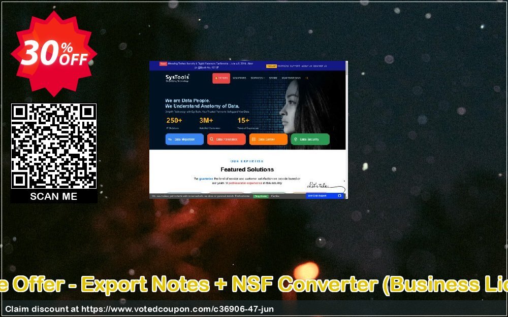 Bundle Offer - Export Notes + NSF Converter, Business Plan  Coupon, discount SysTools coupon 36906. Promotion: 