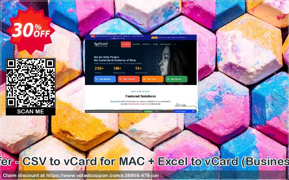 Bundle Offer - CSV to vCard for MAC + Excel to vCard, Business Plan  Coupon, discount SysTools Summer Sale. Promotion: 