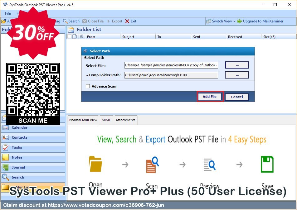 SysTools PST Viewer Pro+ Plus, 50 User Plan  Coupon Code Jun 2024, 30% OFF - VotedCoupon