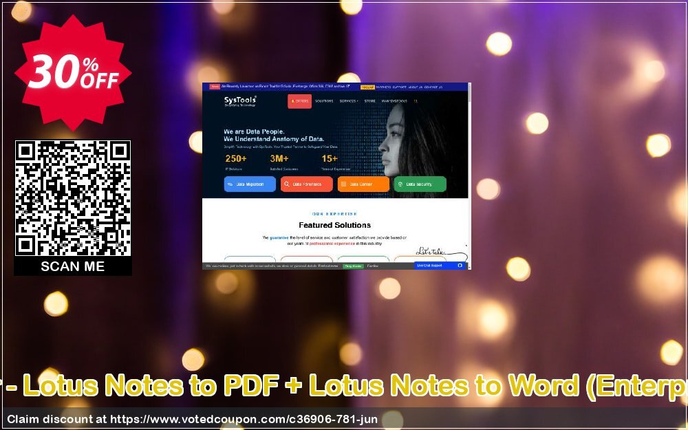 Bundle Offer - Lotus Notes to PDF + Lotus Notes to Word, Enterprise Plan  Coupon, discount SysTools coupon 36906. Promotion: 
