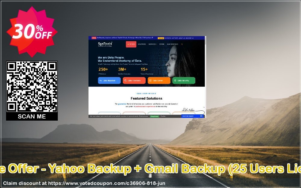 Bundle Offer - Yahoo Backup + Gmail Backup, 25 Users Plan  Coupon, discount SysTools coupon 36906. Promotion: 
