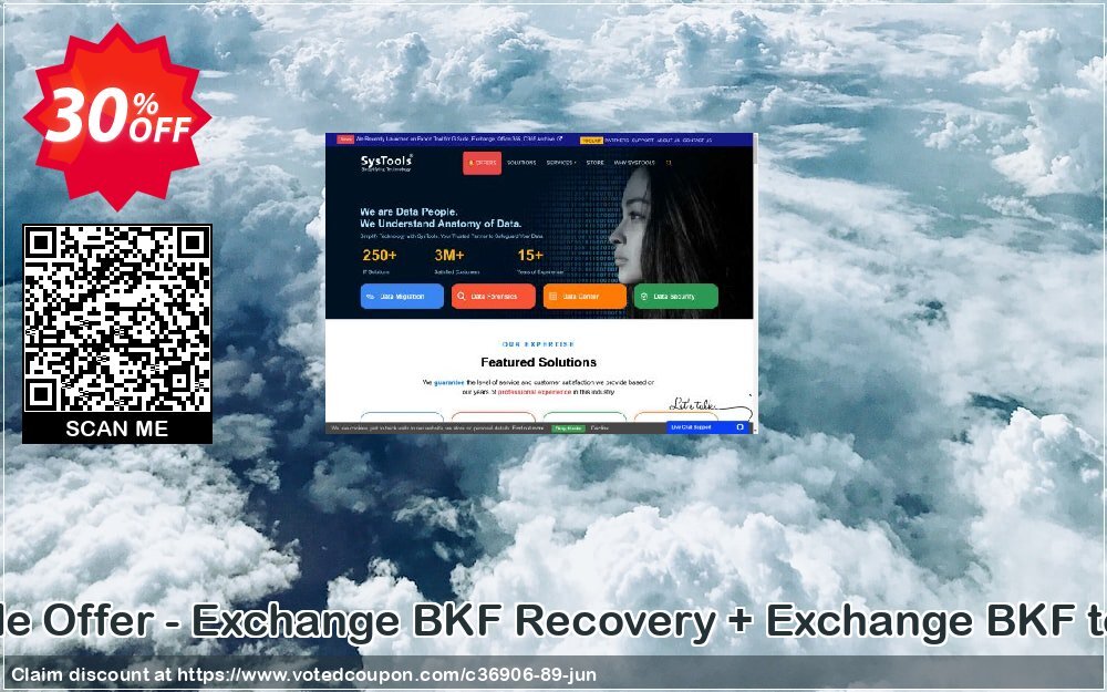 Bundle Offer - Exchange BKF Recovery + Exchange BKF to PST Coupon, discount SysTools Summer Sale. Promotion: 