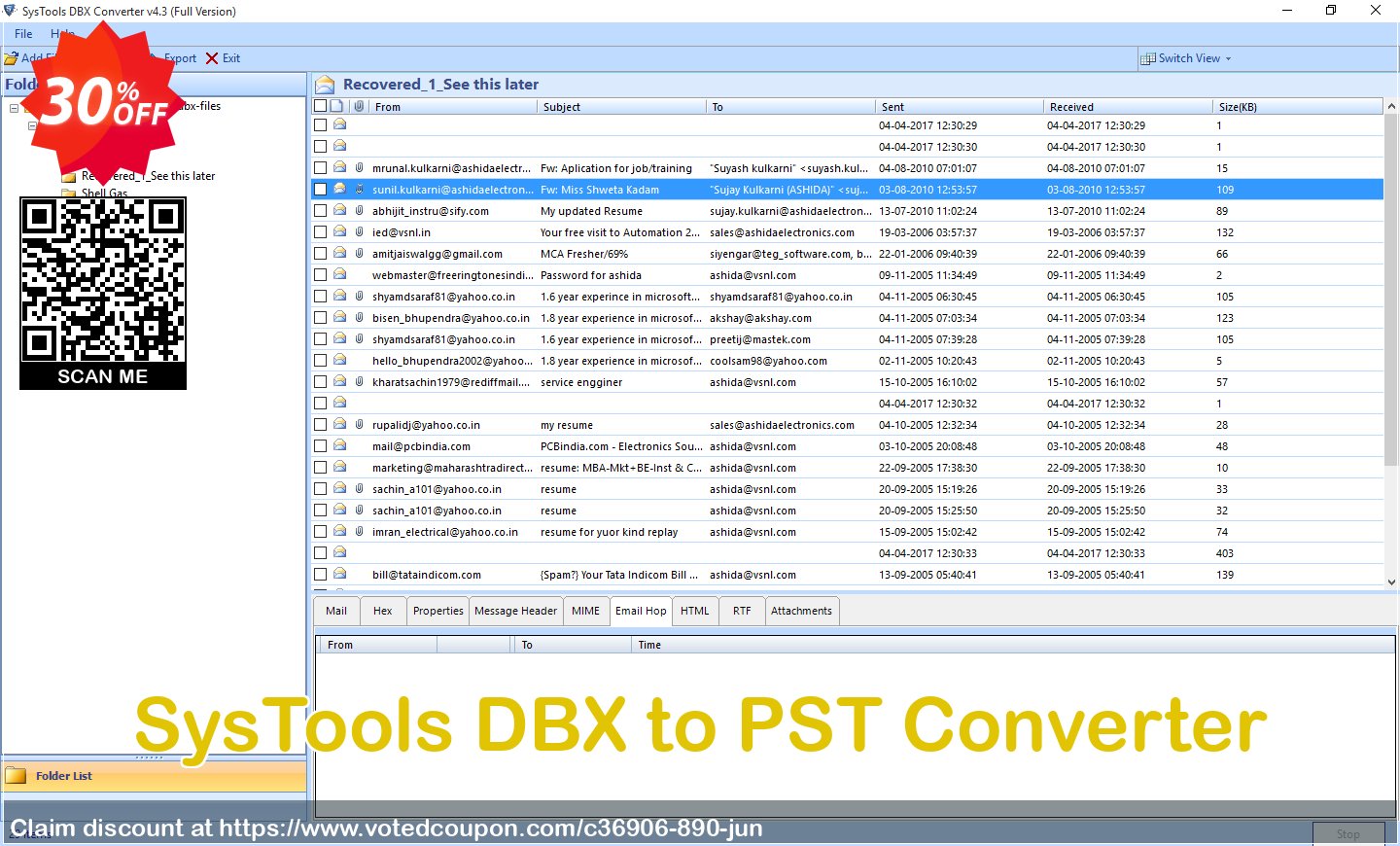 SysTools DBX to PST Converter Coupon Code Jun 2024, 30% OFF - VotedCoupon
