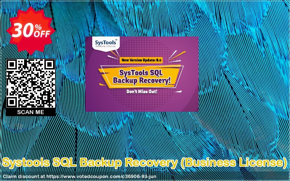 Systools SQL Backup Recovery, Business Plan  Coupon, discount SysTools coupon 36906. Promotion: 