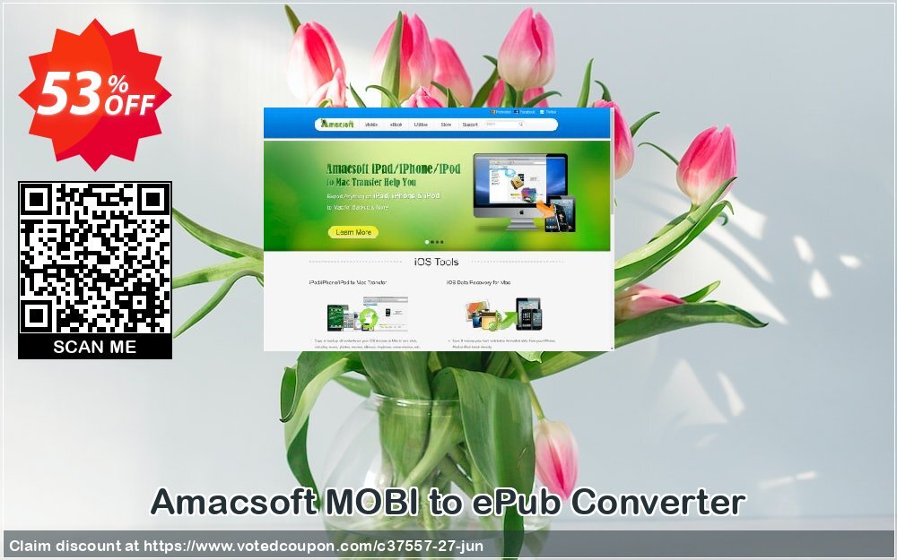 AMACsoft MOBI to ePub Converter Coupon, discount 50% off. Promotion: 