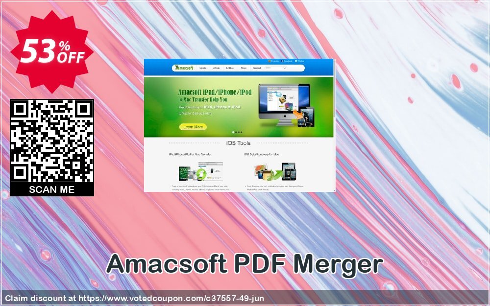 AMACsoft PDF Merger Coupon, discount 50% off. Promotion: 