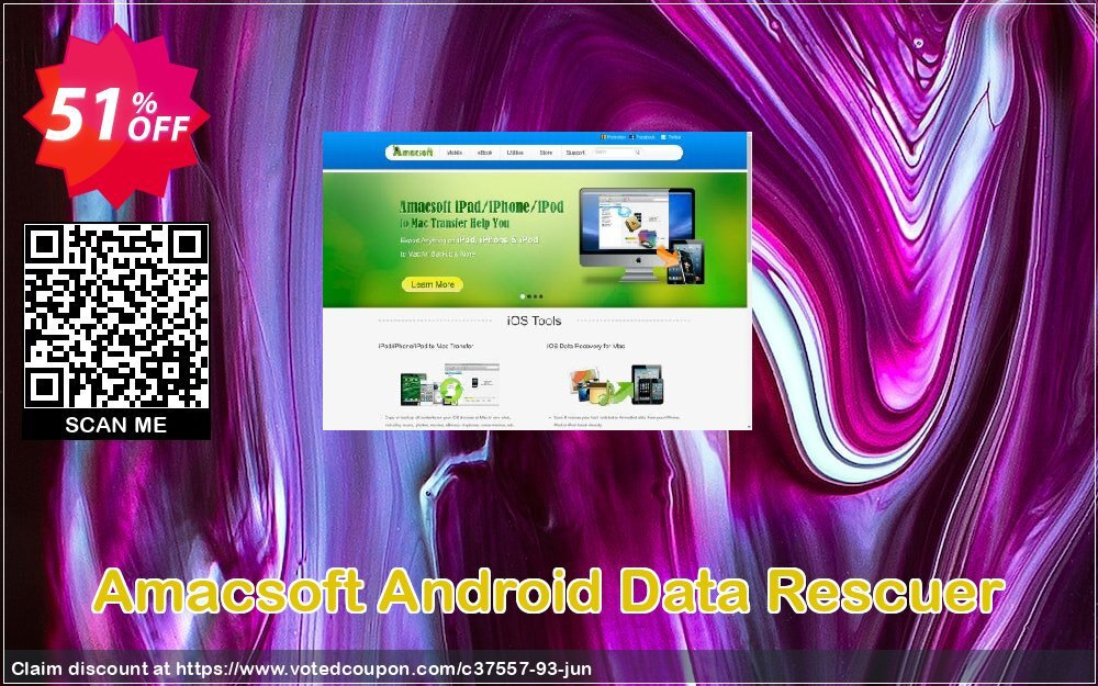 AMACsoft Android Data Rescuer Coupon, discount 50% off. Promotion: 
