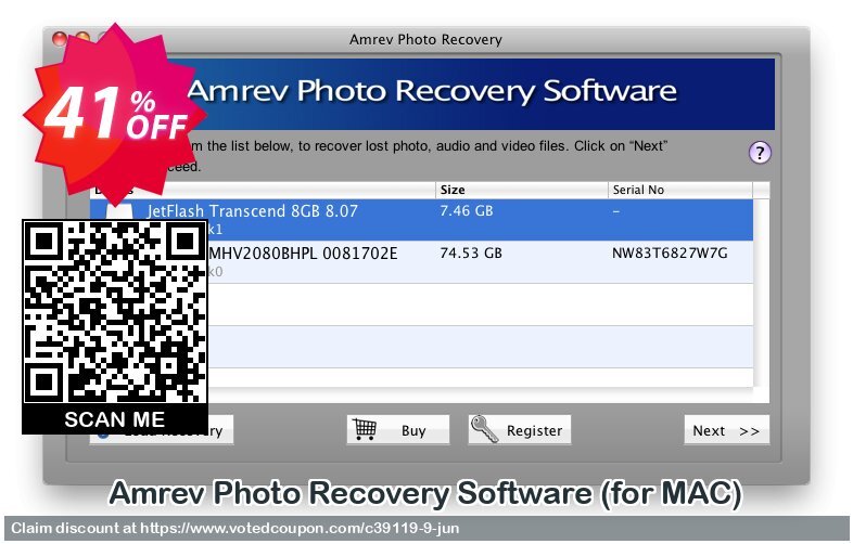 Amrev Photo Recovery Software, for MAC  Coupon, discount 40% OFF Amrev Photo Recovery Software (for MAC) Feb 2024. Promotion: Big deals code of Amrev Photo Recovery Software (for MAC), tested in February 2024