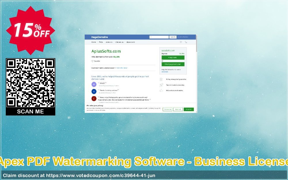 Apex PDF Watermarking Software - Business Plan Coupon Code Jun 2024, 15% OFF - VotedCoupon