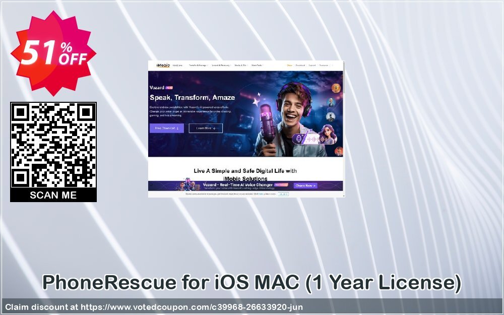 PhoneRescue for iOS MAC, Yearly Plan  Coupon, discount PhoneRescue for iOS - 1 Year License Hottest promo code 2024. Promotion: Hottest promo code of PhoneRescue for iOS - 1 Year License 2024