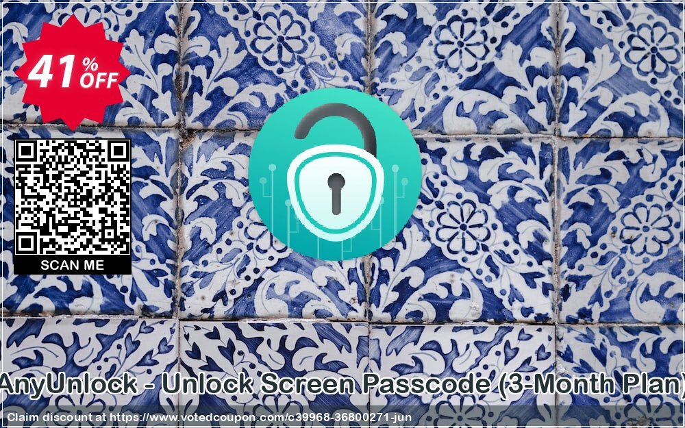 AnyUnlock - Unlock Screen Passcode, 3-Month Plan 