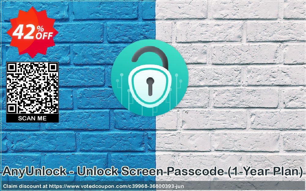 AnyUnlock - Unlock Screen Passcode, 1-Year Plan 