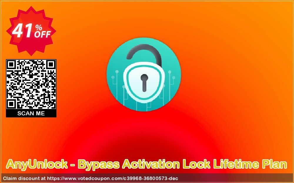 AnyUnlock - Bypass Activation Lock Lifetime Plan Coupon, discount 40% OFF AnyUnlock - Bypass Activation Lock Lifetime Plan, verified. Promotion: Super discount code of AnyUnlock - Bypass Activation Lock Lifetime Plan, tested & approved