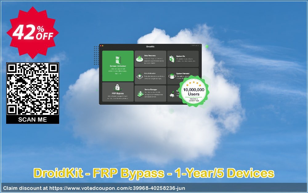 DroidKit - FRP Bypass - 1-Year/5 Devices