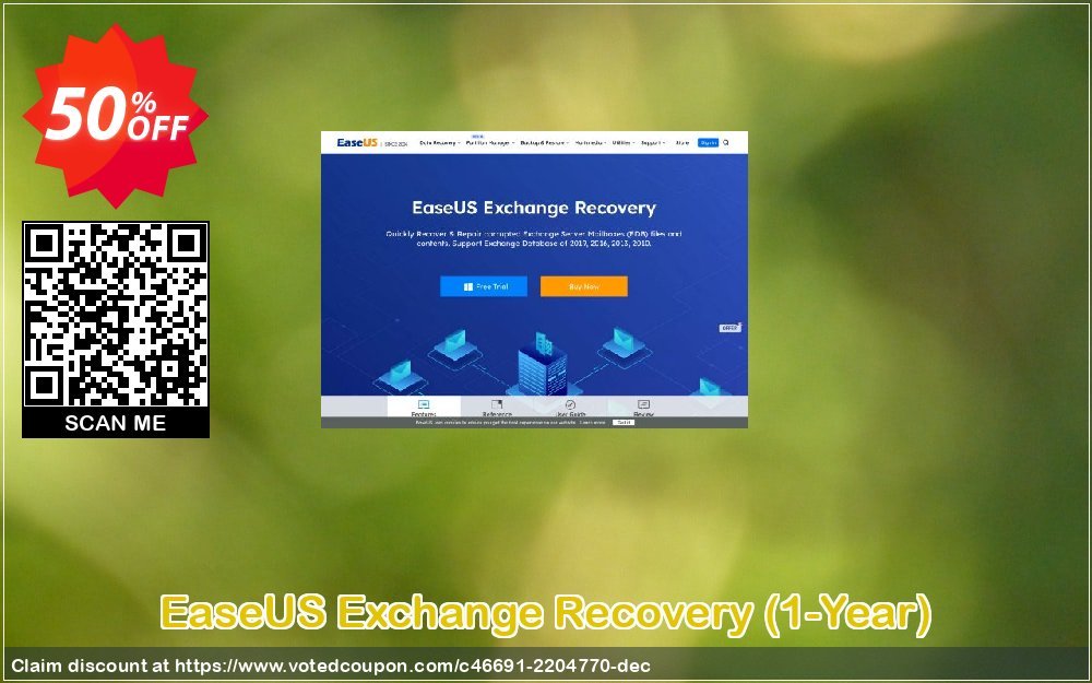 EaseUS Exchange Recovery, 1-Year  Coupon, discount World Backup Day Celebration. Promotion: Wonderful promotions code of EaseUS Exchange Recovery (1-Year), tested & approved
