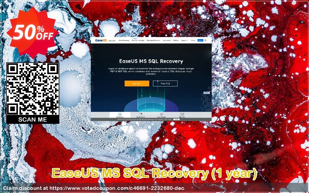 EaseUS MS SQL Recovery, Yearly  Coupon Code Jun 2024, 50% OFF - VotedCoupon