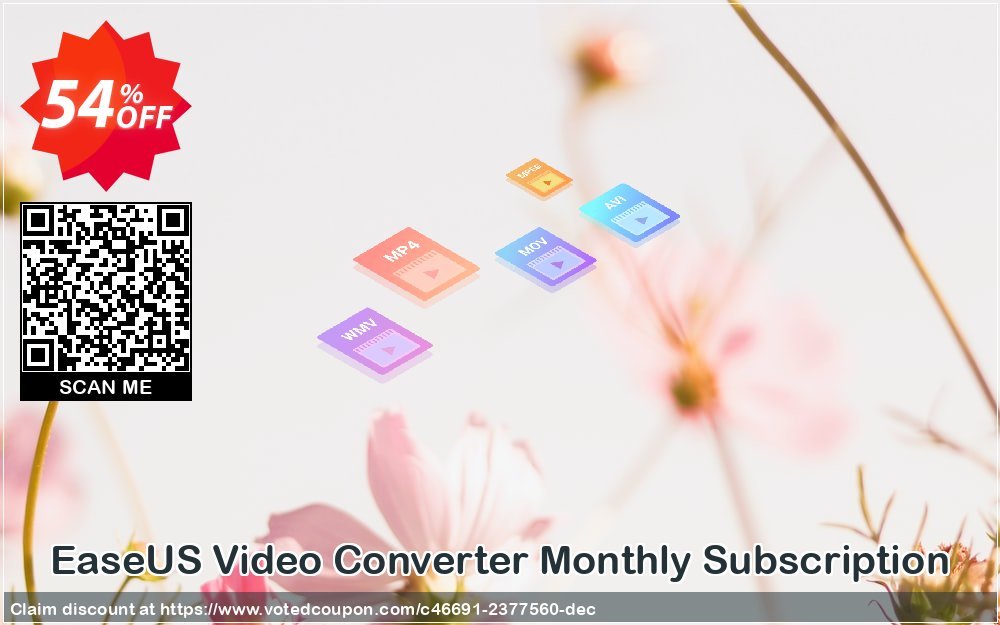 EaseUS Video Converter Monthly Subscription Coupon, discount World Backup Day Celebration. Promotion: Wonderful promotions code of EaseUS Video Converter Monthly Subscription, tested & approved