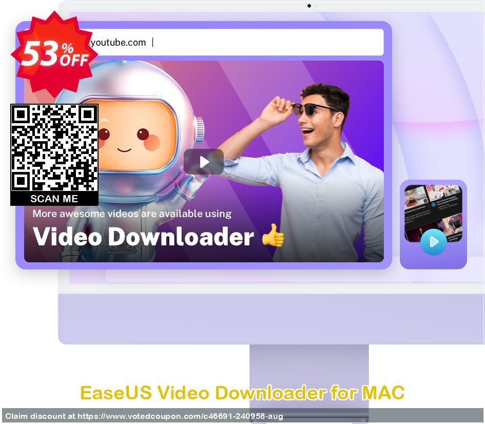 EaseUS Video Downloader for MAC Coupon Code Jun 2024, 53% OFF - VotedCoupon