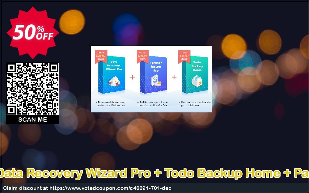 Bundle: EaseUS Data Recovery Wizard Pro + Todo Backup Home + Partition Master Pro Coupon, discount World Backup Day Celebration. Promotion: Wonderful promotions code of Bundle: EaseUS Data Recovery Wizard Pro + Todo Backup Home + Partition Master Pro, tested & approved