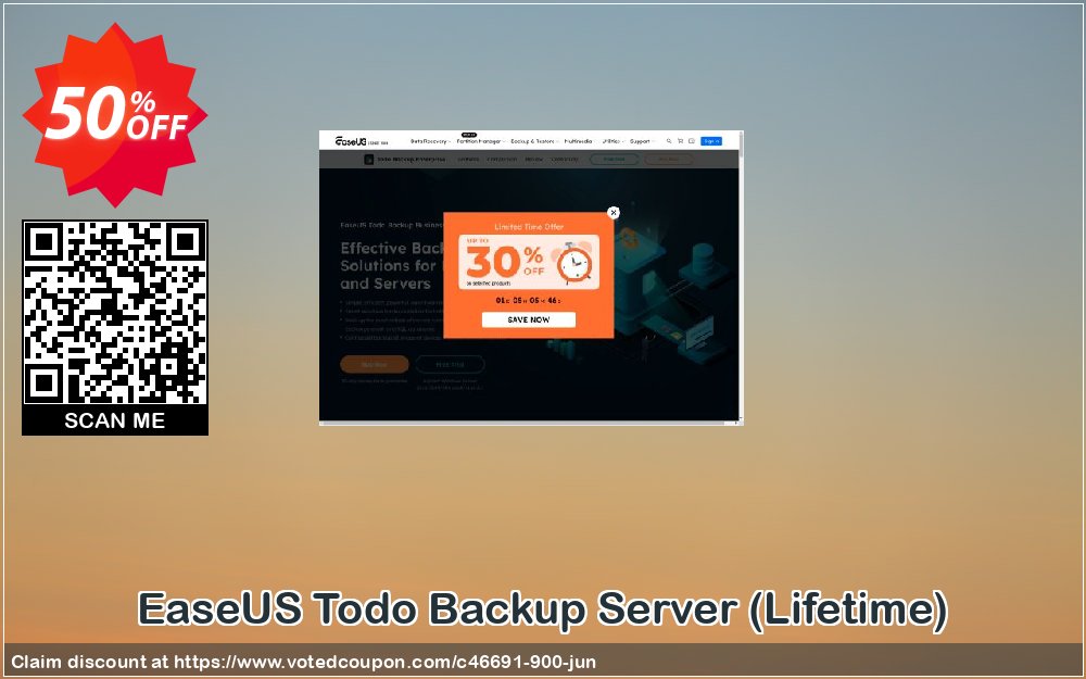 EaseUS Todo Backup Server, Lifetime  Coupon Code Jun 2024, 50% OFF - VotedCoupon