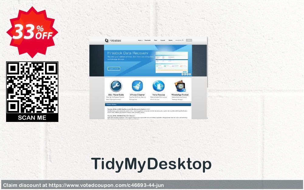 TidyMyDesktop Coupon, discount Fireebok coupon (46693). Promotion: Fireebok discount code for promotion
