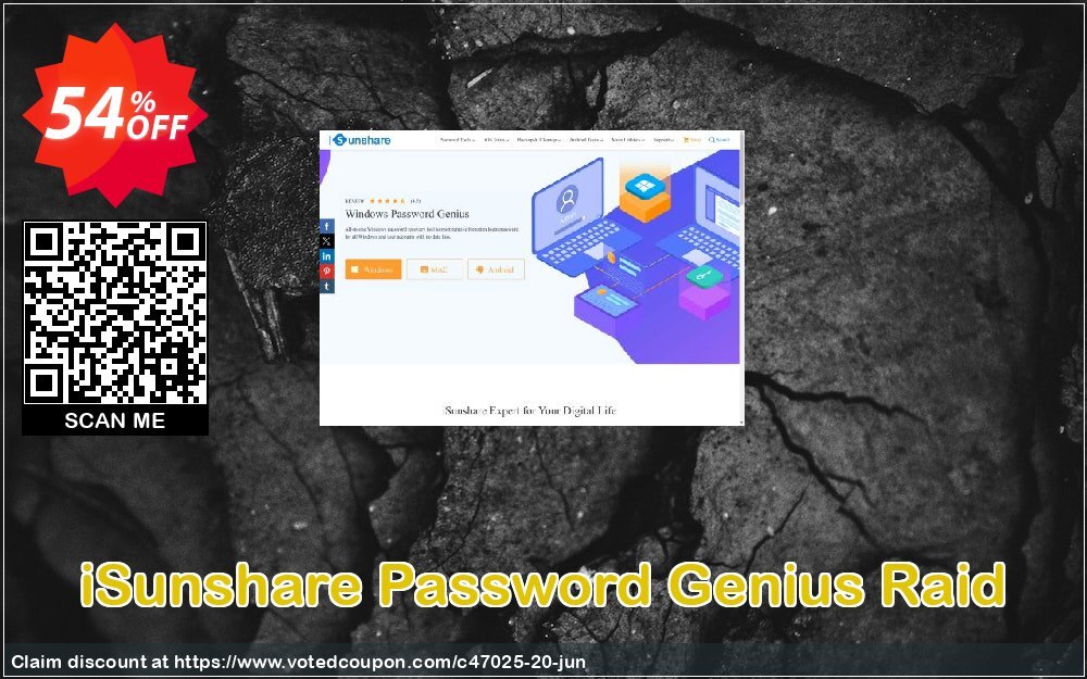 iSunshare Password Genius Raid Coupon, discount iSunshare discount (47025). Promotion: iSunshare discount coupons