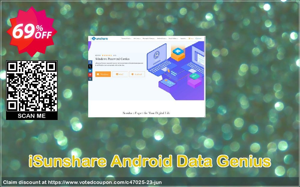 iSunshare Android Data Genius Coupon, discount iSunshare discount (47025). Promotion: iSunshare discount coupons