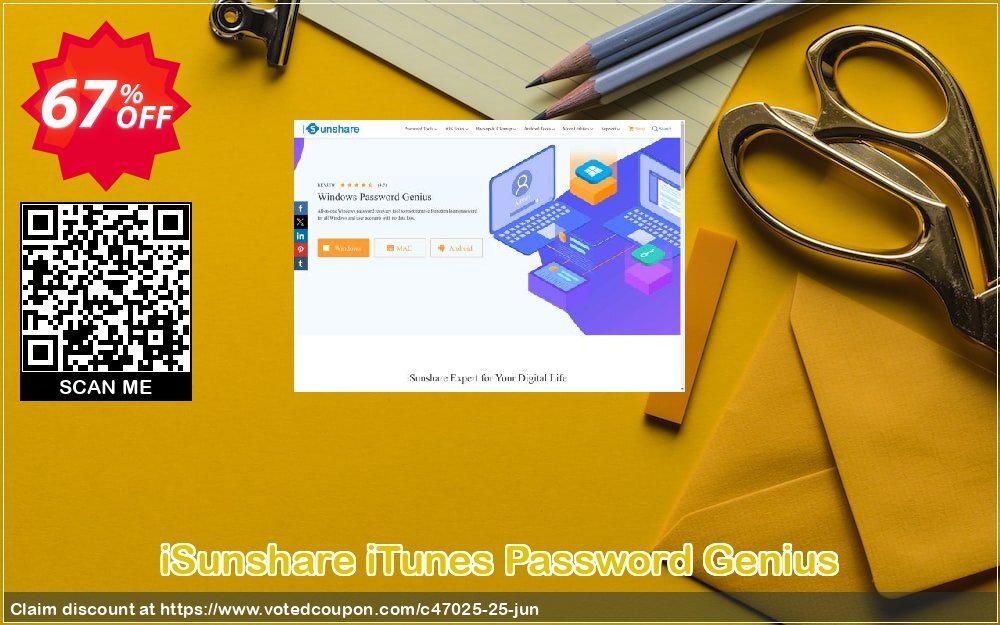 iSunshare iTunes Password Genius Coupon, discount iSunshare discount (47025). Promotion: iSunshare discount coupons