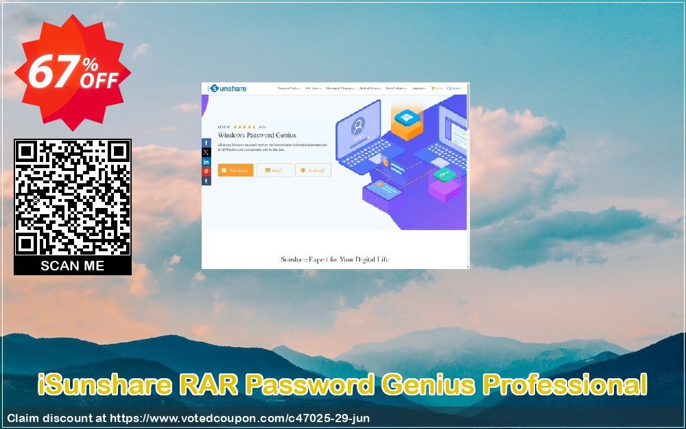 iSunshare RAR Password Genius Professional Coupon, discount iSunshare discount (47025). Promotion: iSunshare discount coupons