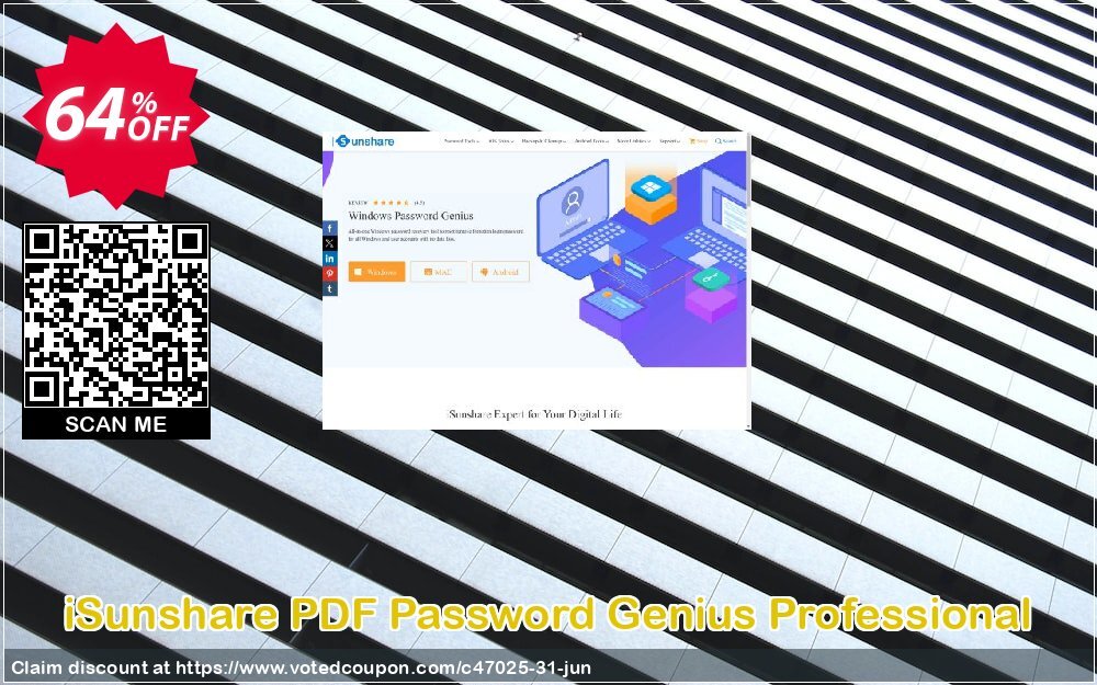 iSunshare PDF Password Genius Professional Coupon, discount iSunshare discount (47025). Promotion: iSunshare discount coupons